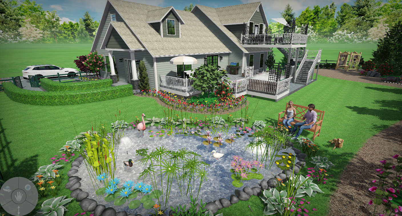3D Rendering Of House, 3D Landscape Design,